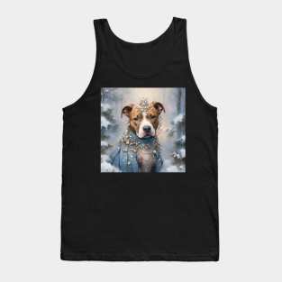 Pit Bull In Winter Tank Top